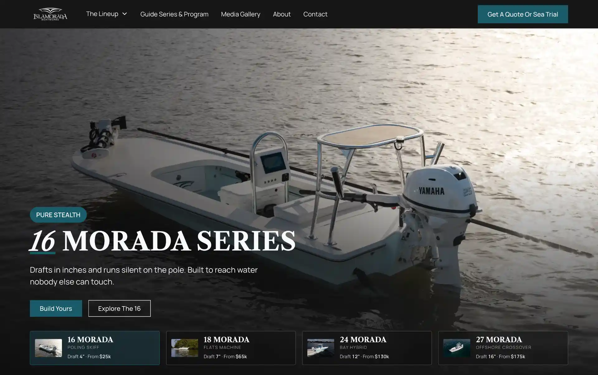 Islamorada Boatworks website built by Flood Tide