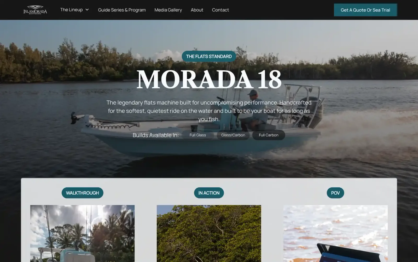 Islamorada Boatworks website page 3