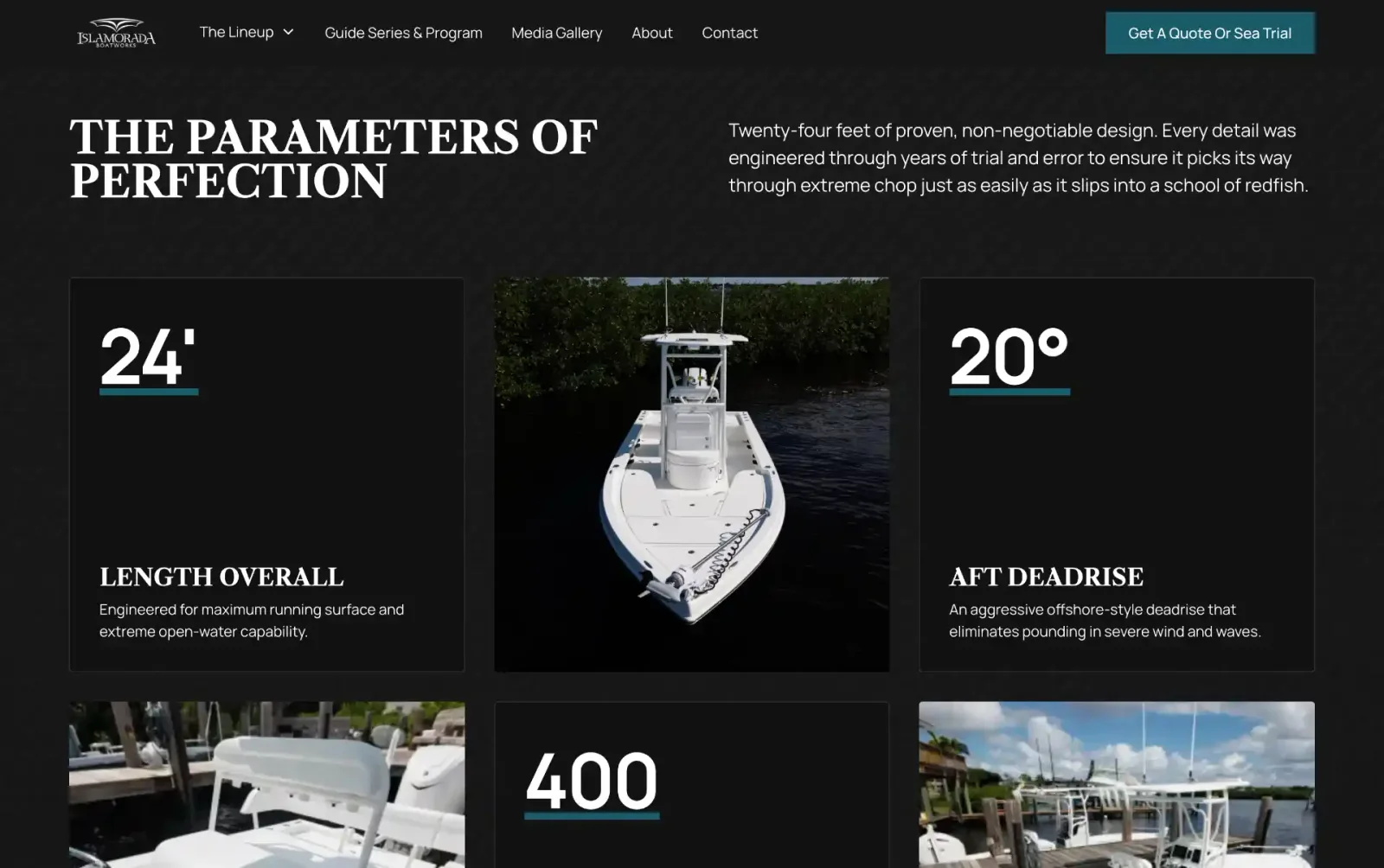 Islamorada Boatworks website page 4
