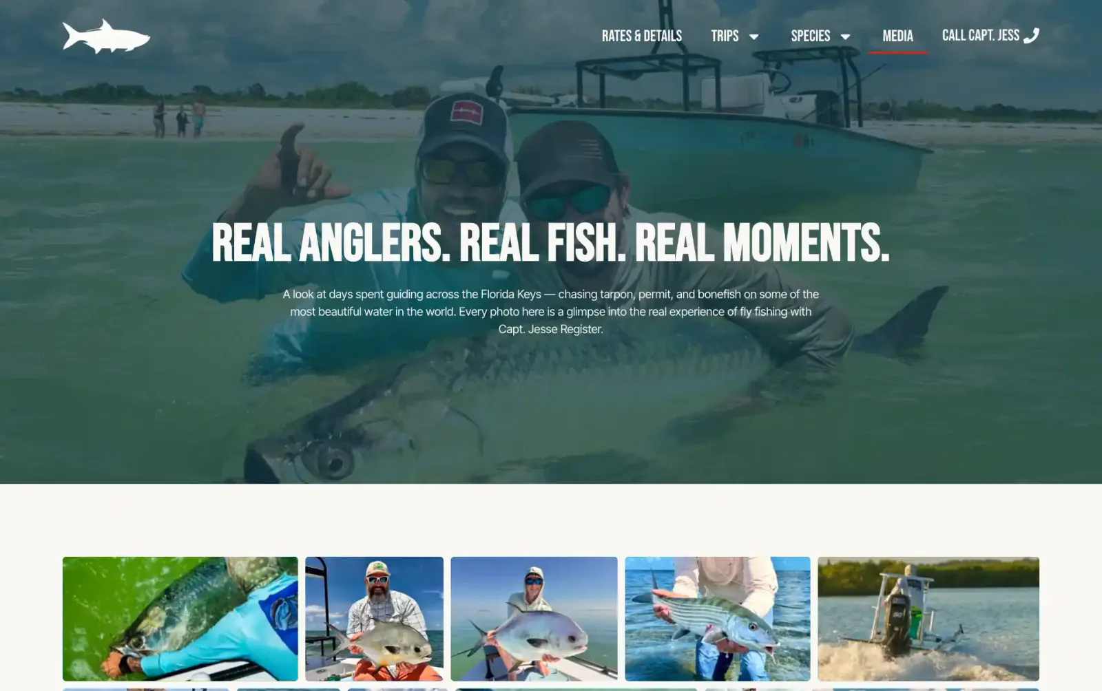 Flyin' High Charters website page 4