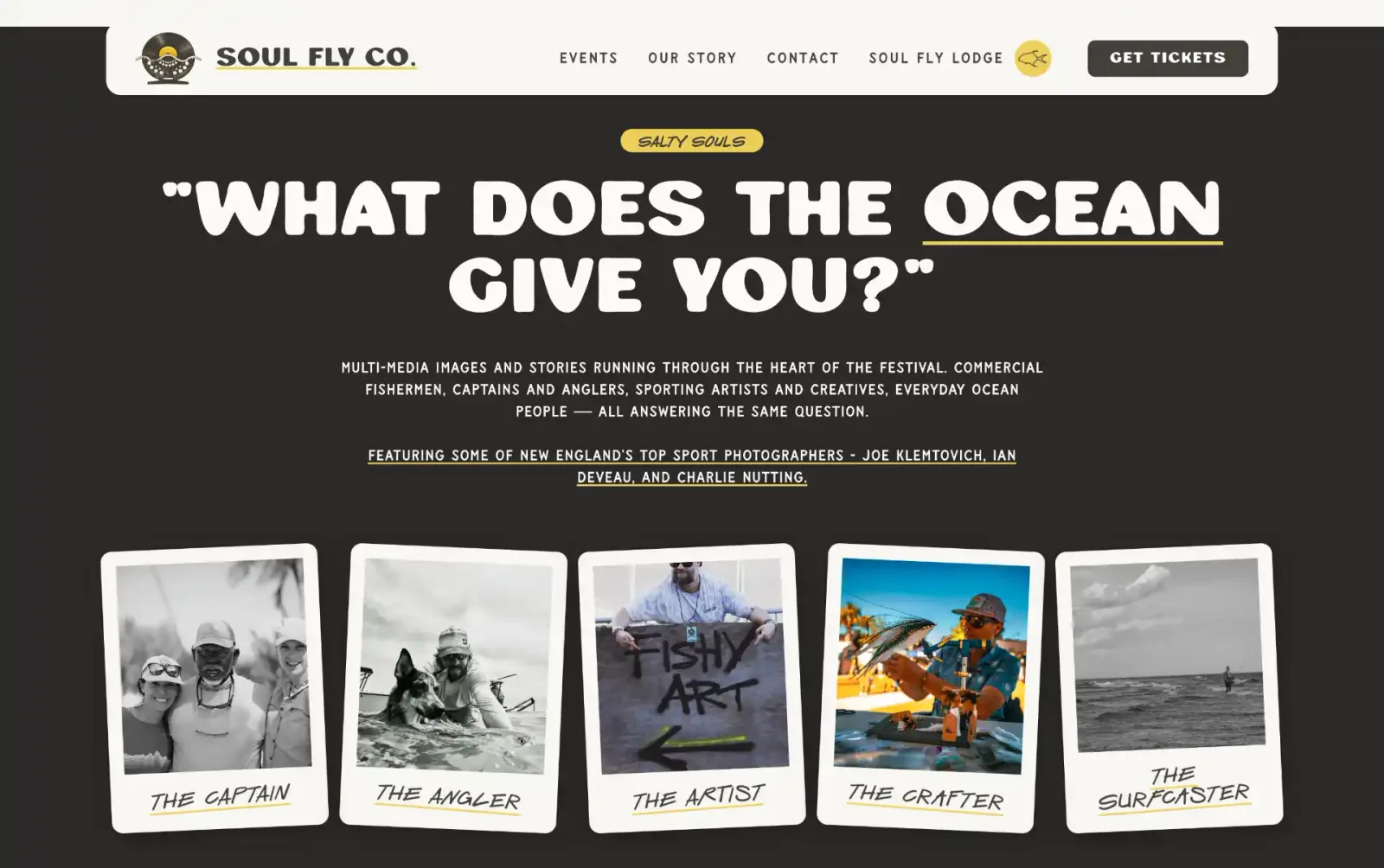 Soul Fly Events Co. website page 4