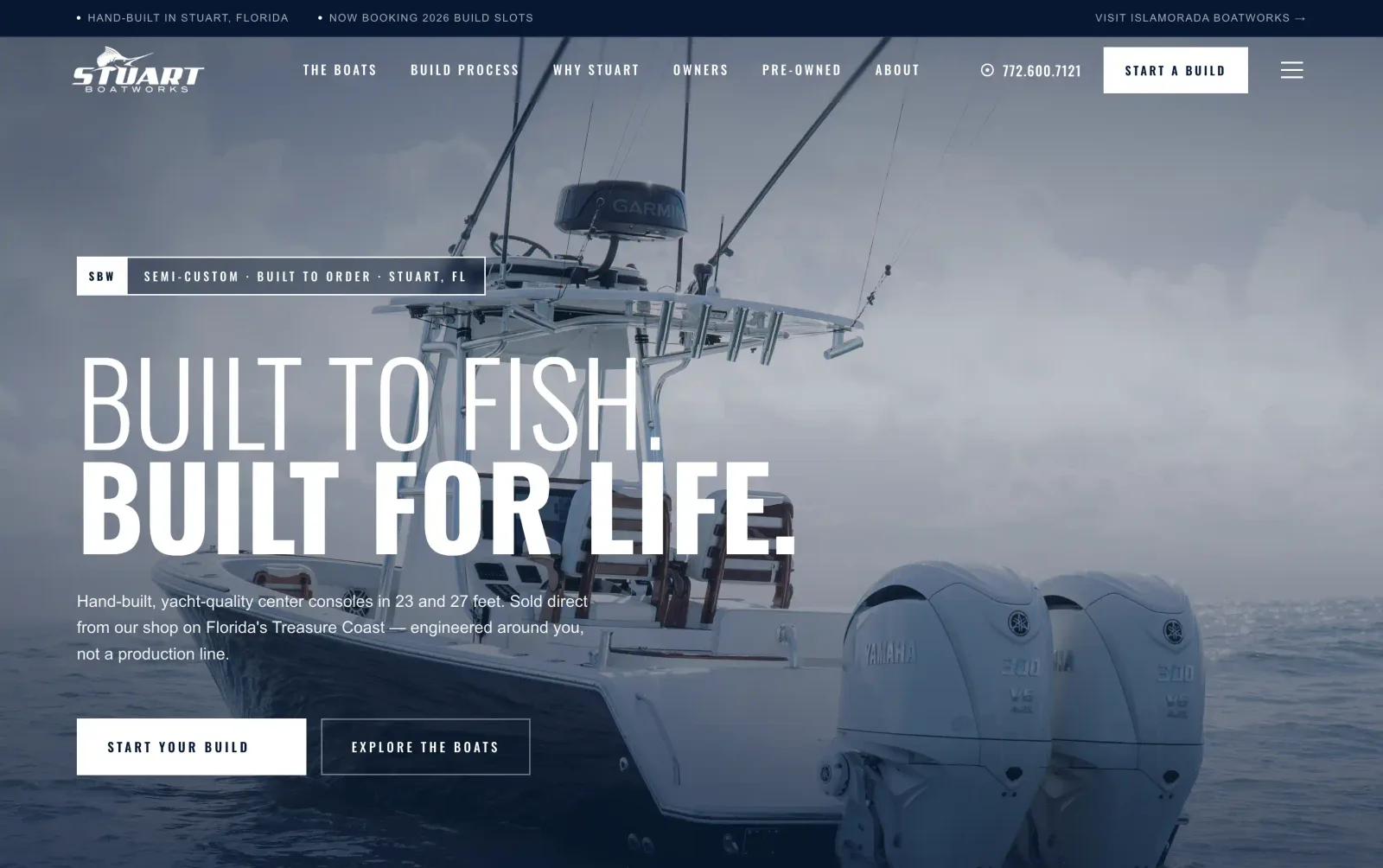 Stuart Boatworks website by Flood Tide Digital